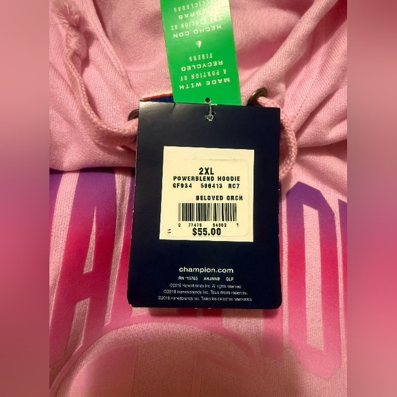 Champion Powerblend Pink Sweatshirt - Picture 5 of 6